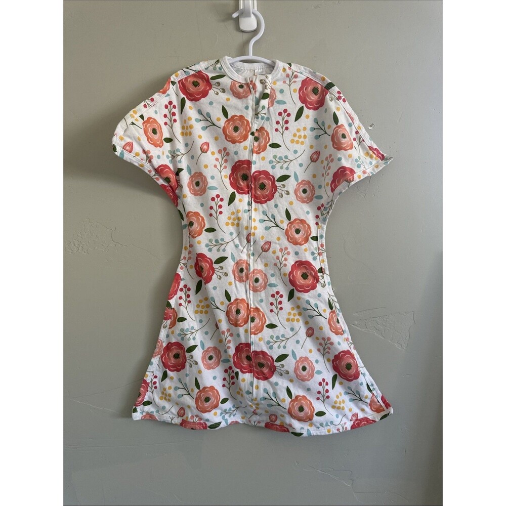 Zipadee Zip Sleep Sack Baby Small Pink Flowers Sleeping 4-8 Months Pajamas